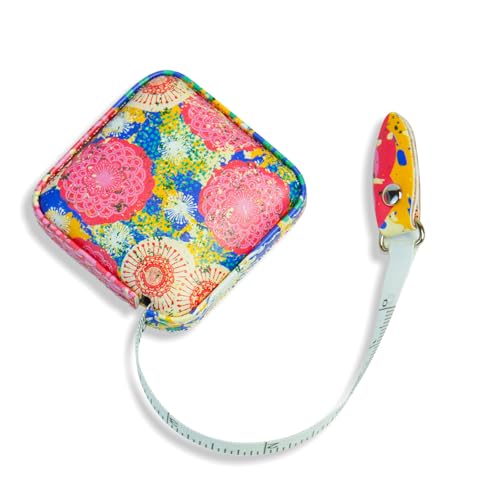 Mini Retractable Soft Tape Measure for Sewing, Cloth, Fabric, Body Measurements - color: peony