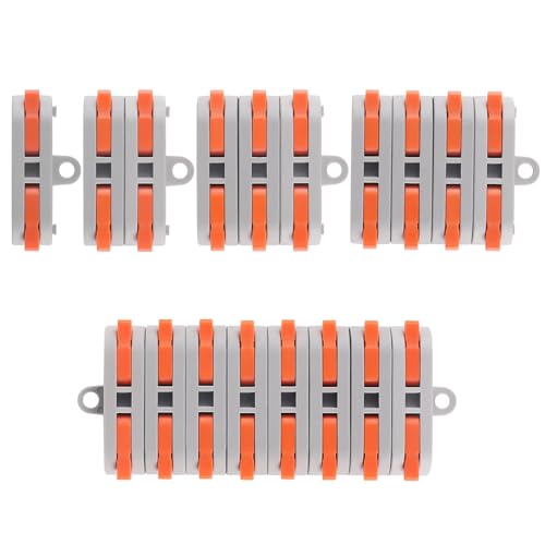 XHF 20PCS Conductor Compact Connectors Lever Wire Nuts, Electrical Connectors Wire Terminals for Any Circuit Inline Splices - size: 20PCS
