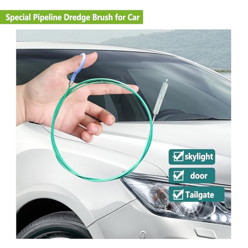 ANIS·KEBBR Slim Flexible Pipe Cleaner Brush Bendable Dredger for Narrow Tubes Air Hoses 80"