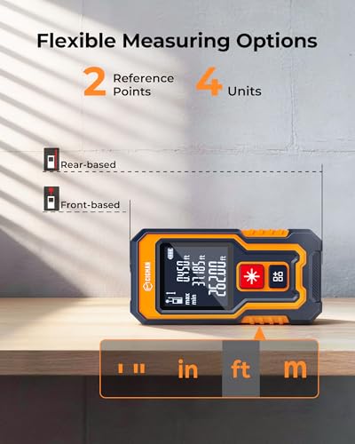 CIGMAN Mini Laser Measuring Tool, 262Ft Laser Tape Measure for Home&DIYers
