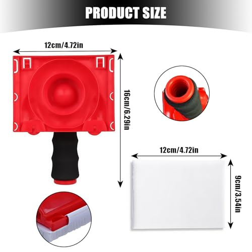 Paint Edge Trimmer Plus 2 Replace Pads, Paint Pad Applicator, Corner Walls and Ceilings Pad Painter, Edge Painting Tool with Painter's Pad Refills for Baseboards, Windows, Doors - size: 2 Pads