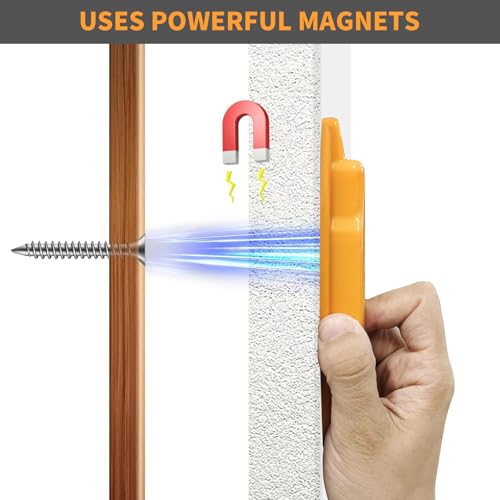 Magnetic Stud Finder for Drywall, Manual Wall Stud Locator Tool for Finding Screws and Nail Heads, No Battery Required, Compact Handheld Wall Scanner for TV Mounting, Shelves and Picture Hanging