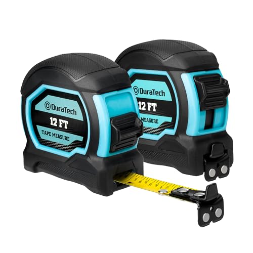 DURATECH 12FT Magnetic Double-Sided Tape Measure, Easy Read Measuring - size: 12 FT, style: 2 Pack