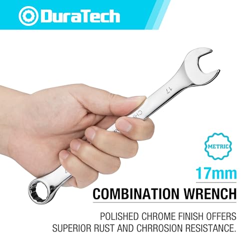 DURATECH 17mm Combination Wrench, Metric - size: 17 mm
