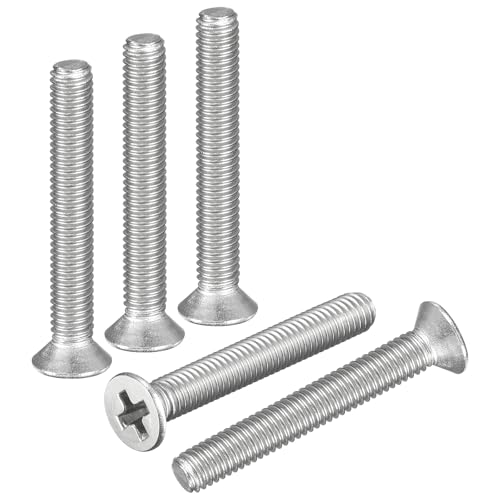 DTGN #2-56x3/4 Phillips Flat Head Machine Screw 304 Silver 50PCS - color: Silver, size: #2-56x3/4"