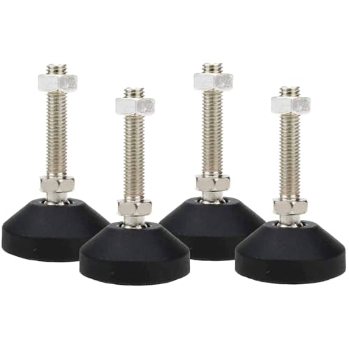 M10 Leveling Feet 880 Lb Capacity, 2.83 Inches Height - 2 Inches Base, 4Pcs - color: Black, size: D50xM10xH50mm