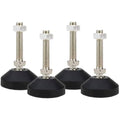 M10 Leveling Feet 880 Lb Capacity, 2.83 Inches Height - 2 Inches Base, 4Pcs - color: Black, size: D50xM10xH50mm