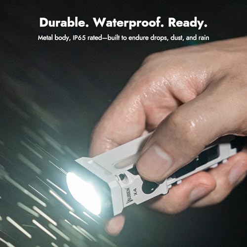 WUBEN X4 Flashlight Rechargeable,EDC Light with Multi-Mode RGB Light - color: Black