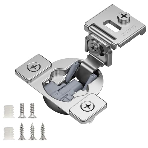 Burks 30 Pack 1-13/32" Overlay Soft Close Face Frame Cabinet Hinges - size: 1 13/32'' Overlay