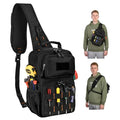 Rexmore Tactical Electrician & HVAC Tool Chest Bag, 3-Point Harness Black - color: Black