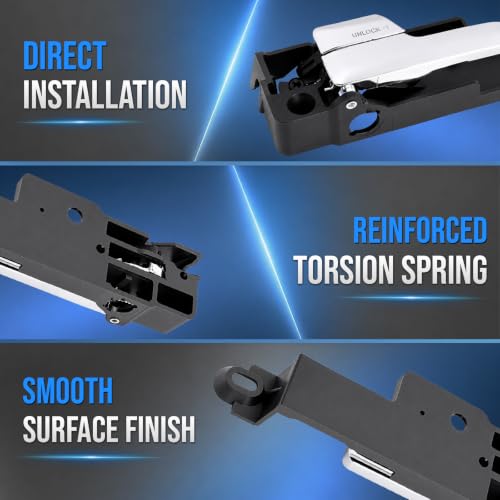 Interior Door Handle, Front Left Driver Side Compatible with 2006-2012 Ford Fusion, 07-12 Lincoln MKZ 06 Lincoln Zephyr, 2006-2011 Mercury Milan, OE# 6E5Z-5422601-A, 6E5Z5422601A