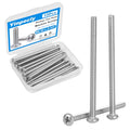 15 Pcs #8-32 x 2-1/2" Pan Head Machine Screws 304 Stainless Steel - size: #8-32 x 2-1/2"