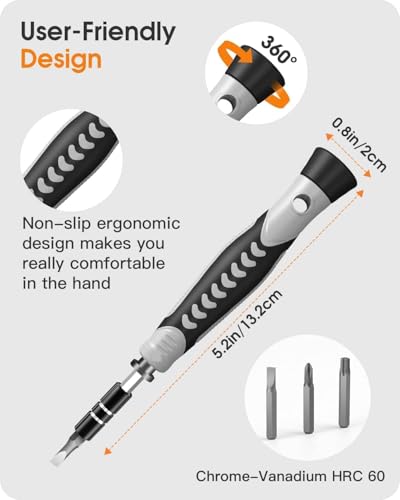 Precision Screwdriver Set, 130 in 1 Mini Screwdriver Set Tool - color: Orange, size: 130