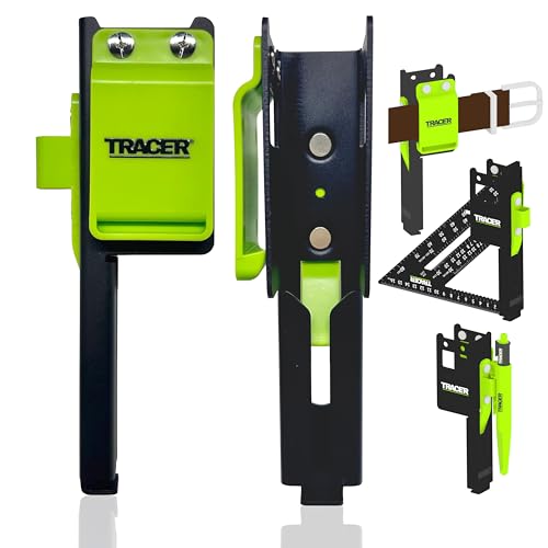 TRACER Metal Carpenter Square Holster for Belt | 7" Framing Square Holder