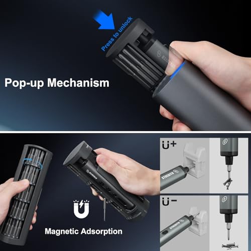 STREBITO 78 IN 1 Mini Electric Screwdriver Set, Cordless Screwdriver Kit