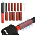 Hand-Held Rubber Sanding Drum for Drill - 4-1/2" x 1-1/2" and 4-1/2" x 1", Spindle Sander Adapter for Power Drill, Drum Sanding Sleeves for Wood and Metal