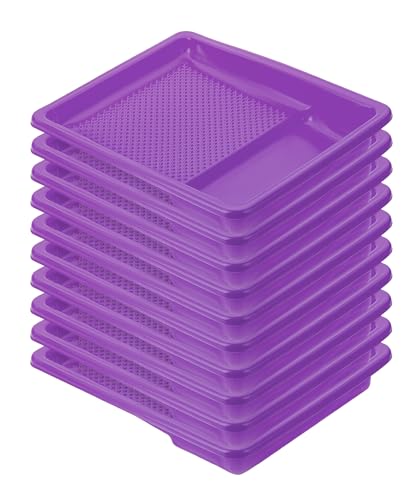 Bates- Paint Tray Liner, 9 Inch, 10 pcs, Purple Paint Pans Trays, Paint Roller Tray, Roller Tray Liners - color: Purple, size: 10 Pack 9 Inch