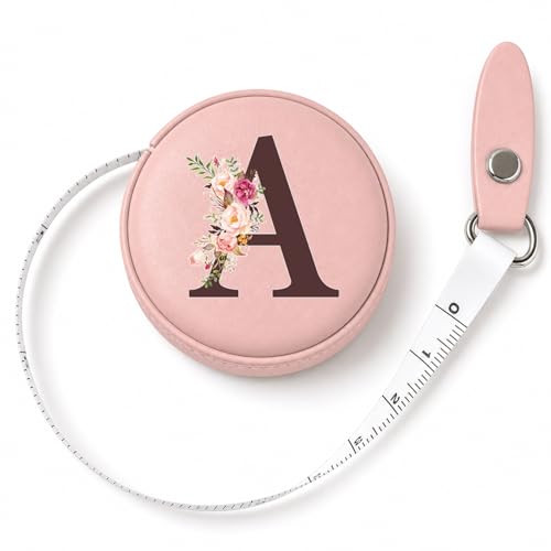 Maicican Retractable Tape Measure, Pink Leather Sewing Measuring Tape, A - color: Tape Measure-Pink A