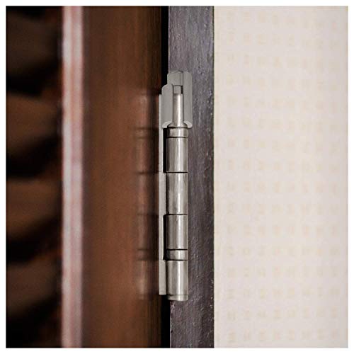 Nuk3y Door Saver 2 II Hinge Pin Stop Fits All 3"" to 4-1/2"" Residential Hinges (Satin Nickel) - color: Satin Nickel
