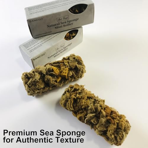 Natural Sea Sponge for Painting, 4" Texture Paint Decorative Roller - style: MN488