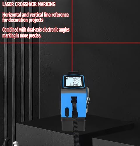 4-in-1 Laser Digital Measuring Tape & 40m/131ft Laser Distance Meter - color: Blue, size: Laser 131 ft