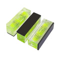 3Pcs Magnetic Small Bubble Levels 52x15x20mm Mini Square Bubble Spirit Level Measuring Layout Tools (52mm) - size: 52mm