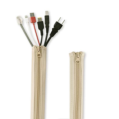 StangH Flexible Office Cable Management kit 39 Inches, 2 Pieces -Beige - color: Beige, size: 39"L x 3.5"W-2PACKS