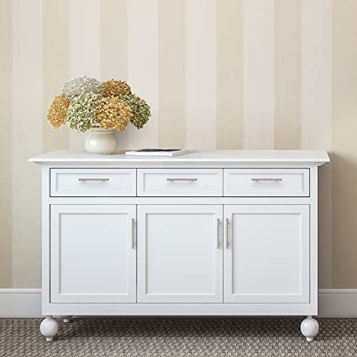 Ravinte Cabinet Pulls,7.38" Length, 5" Hole Center,Brushed Nickel,30 Pack | Round T-Bar Shape, Kitchen Drawer Pulls, Stainless Steel Feel, Cabinet Handles, For Cupboards, Drawers, Dressers, Cabinets - color: Satin Nickel