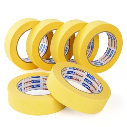 ADHES Yellow Masking Tape Painter Tape 30mm x 50m - size: 48mm x 50m