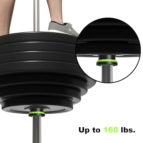 POWER GUIDANCE Fitness Barbell Clips 2" (Pair) - Quick fix Olympic Barbell Clamps & Collars for Secure Weightlifting & Powerlifting - Barbell Clips for Bars - color: Green