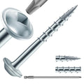 Pocket Hole Screws #8 x 1-1/4" (360Pcs) 2lb. Carbon Steel, Zinc Plated, Washer Head, Coarse Thread, Square Drive,150MM Drive Bit Included - color: Zinc Plated, size: #8 x 1-1/4"