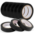 Romeda 9 Pack Electrical Tapes, Electrical Tape Water, Sun, and Oil Resistant, Electrical Tape is Suitable for Most Domestic, Commercial, and Industrial environments - Black - color: Black