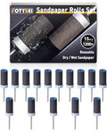 15Pcs 1200 Grit Sanding Drums Sandpaper Sticks Set for Dremel Rotary Tool with 1/8" Shank, Rotary Tool Accessories Suitable for Metal Rust Removal/Jade Polishing/Stone Grinding (1200 Grit) - size: 1200 Grit