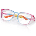 SQIMZAR Safety Glasses Goggles For Women Nurses Protective Eyewear,Anti Fog Safety Goggles - color: Blue-pink