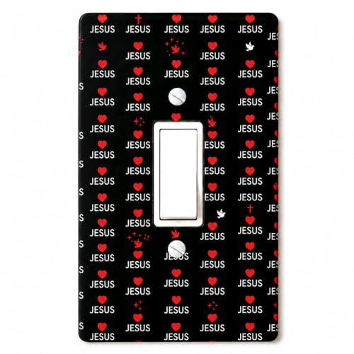 Faith Religion Light Switch Cover Plates Toggle Switch Covers Plate - color: Love Je-sus, size: Toggle Light Switch