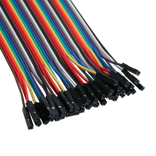 ELEGOO 120pcs Multicolored Dupont Wire M-F, M-M, F-F for Breadboard Jumper