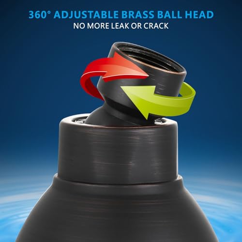 High Pressure Shower Head - Powerful Bathroom Pressure Boosting Showerhead - Perfect Universal Replacement for Rain Shower Heads(Oil Rubbed Bronze) - color: Oil Rubbed Bronze