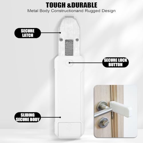 Portable Door Lock for Travel Security Blocklock Hotel Door Locks Extension