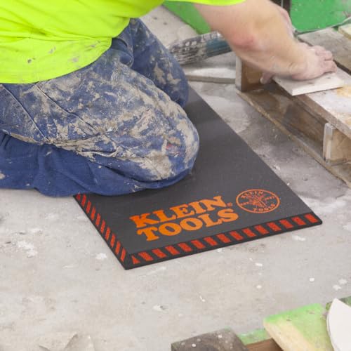Klein Tools 60136 Kneeling Pads, Adult Men's Large Soft Thick Closed Cell Soft Foam Professional Tradesman Pro Pads with Handle - size: Large