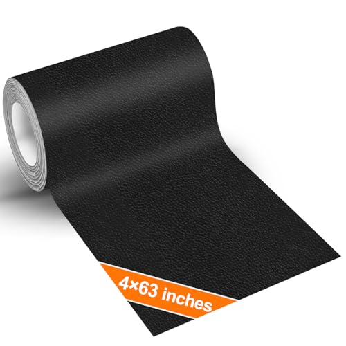 Leather Repair Patch Tape, Self Adhesive Vinyl Kit for Furniture 4x63in
