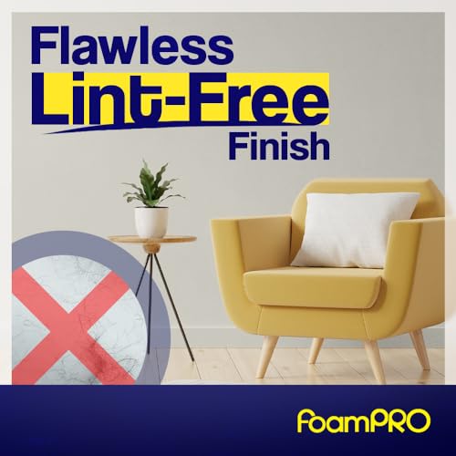 FoamPRO 187-10 Finest Finish Mini Foam PAint Roller Refills, Pack of 10 - size: Pack of 10, style: Refill 6"