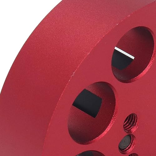 Dowel Maker Jig Kit Round Structure Dowel Maker Jig, Solid Stable Aluminum Alloy emented Carbide Blade Dowel Cutter Plate for Woodworking 8 Holes 8 to 20mm Electric Drill Milling Dowel Auxiliary Tool