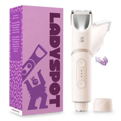 SpinDuo 2 in 1 Electric Bikini Trimmer for Women,180°Rotating Head - color: Pink