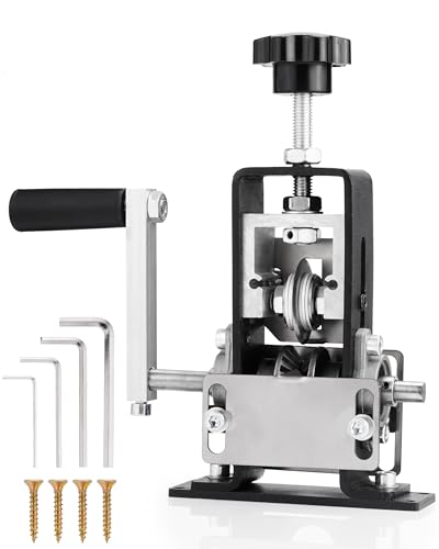 Manual Wire Stripping Machine, 2 IN 1 Drill-Powered/Hand Crank Wire Peeler Machine, For 0.06"-1"(1.5~25 mm) Scrap Copper, Wire Stripping Tool for DIY Cable Copper Recycling(Black)