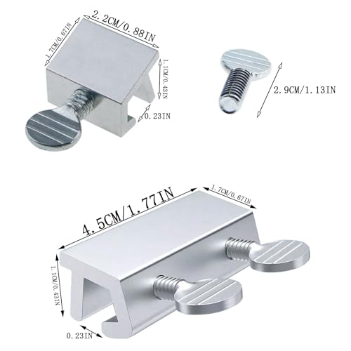QAZXCDEW-Sliding Window Locks Sliding Window Security Lock Both Specifications are Available,for Sliding Windows（4 Single Holes and 4 Double Holes）-8pcs