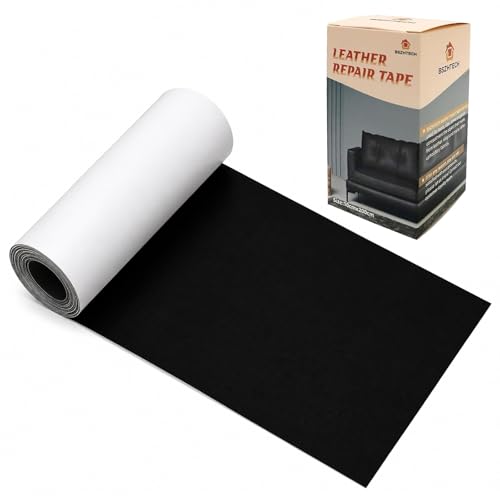 BSZHTECH Leather Repair Tape Self-Adhesive Leather Repair Patch for Couch Furniture Sofas Car Seats Advanced PU Vinyl Leather Repair Kit(Black, 3.9 X 79 inch) - color: Black#1, size: 3.9X79IN