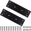 2 Pack Mending Plate, Stainless Steel Flat Straight Brace Brackets, Double-Wide Metal Plate, Durable & Anti-Rust for DIY Woodworking (48*169) - size: 1.9"×6.6"/48x169mm