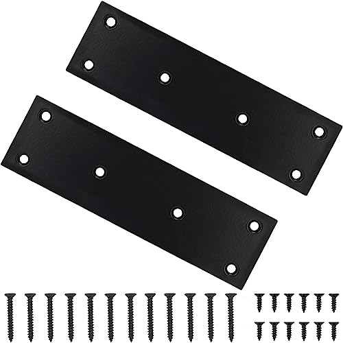 2 Pack Mending Plate, Stainless Steel Flat Straight Brace Brackets, Double-Wide Metal Plate, Durable & Anti-Rust for DIY Woodworking (48*169) - size: 1.9"×6.6"/48x169mm