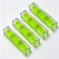 High precision mini level bubble, double line small level bubble, three line flat ball household ruler can be turned 180 degrees (Non-magnetic, 66 * 15 * 15mm（4PCS)) - size: 66*15*15mm（4PCS)