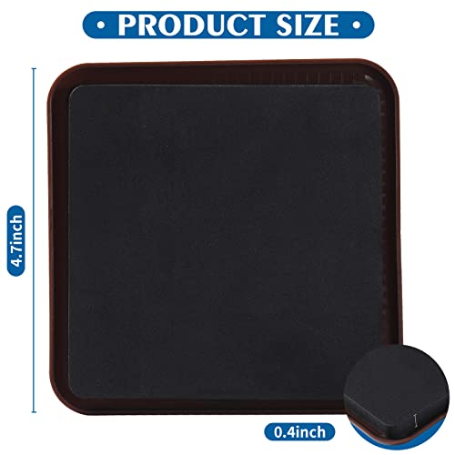 Furniture Sliders, 8pcs 4.7 inch Square Sliders for Furniture on Carpet, Heavy Duty Furniture Movers Sliders - Protect The Surface of Carpet, Easily Move Any Items! - size: 4.7inch 8pcs